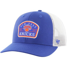 New York Knicks '47 Semi Patch Trucker Adjustable Hat - Blue