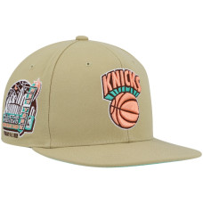 New York Knicks Mitchell & Ness 1998 NBA All-Star Weekend Hardwood Classics Malibu Sunrise Fitted Hat - Khaki