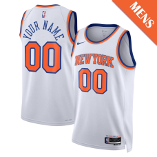 Men's Landry Shamet # 44 New York Knicks Swingman White Association Edition Jersey