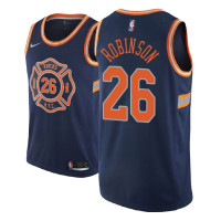 Men 2018 NBA Draft Mitchell Robinson New York Knicks #26 City Edition Navy Jersey