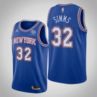 New York Knicks Aamir Simms Statement Edition Jersey Blue