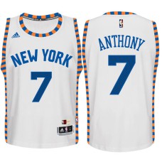 Carmelo Anthony New York Knicks #7 Hardwood Classics Home White Youth Jersey