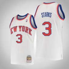 New York Knicks John Starks 1985-86 Hardwood Classics Swingman Jersey White
