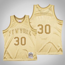 New York Knicks #30 Julius Randle Midas SM Limited Edition Gold Jersey