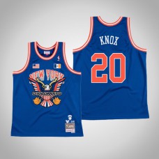 Kevin Knox #20 Royal The Diplomats X New York Knicks Swingman Mitchell Ness Limited Jersey