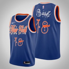 New York Knicks Alec Burks #18 Blue 2020 Christmas Night Special Edition Jersey