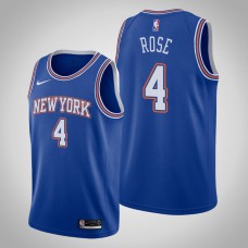 2020-21 New York Knicks Derrick Rose #4 Blue Statement Jersey
