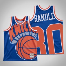 Knicks Julius Randle #30 Blue Big Face Hardwood Classics Jersey