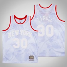 Men New York Knicks Julius Randle #30 White Cloudy Skies 1991-92 Jersey