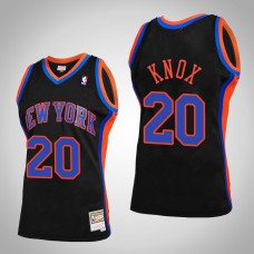 Men New York Knicks Kevin Knox #20 Black Reload 2.0 Jersey