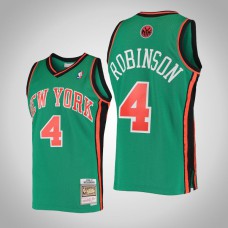 Men New York Knicks Nate Robinson #4 Green Hardwood Classics Jersey