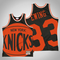 Men New York Knicks Patrick Ewing #33 Black Big Face 2.0 Jersey