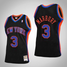 Men New York Knicks Stephon Marbury #3 Black Reload 2.0 Jersey