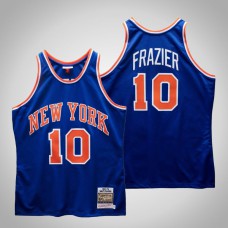 Men Knicks Walt Frazier #10 Blue 1969-70 Hardwood Classics Jersey