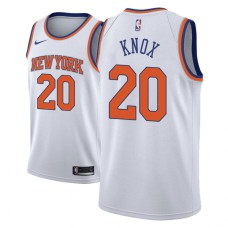 Men NBA 2018-19 Kevin Knox New York Knicks #20 Association White Jersey
