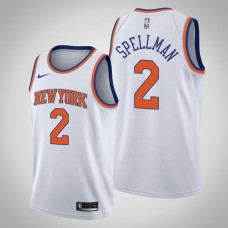 Men 2020-21 New York Knicks Omari Spellman #2 White Association Jersey