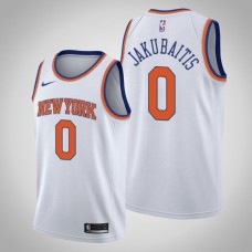 New York Knicks Rokas Jakubaitis Association Edition 2021 NBA Draft Jersey White